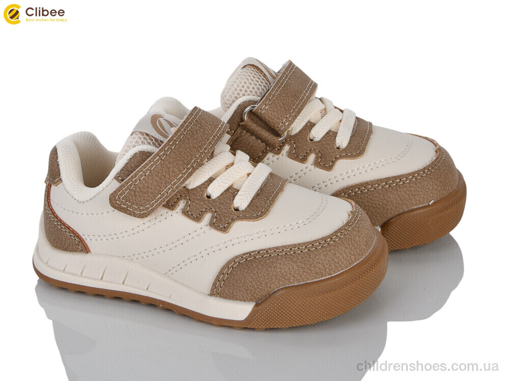 Кроссовки EA775-1 khaki-beige Clibee / p. 21-26 / 6пар