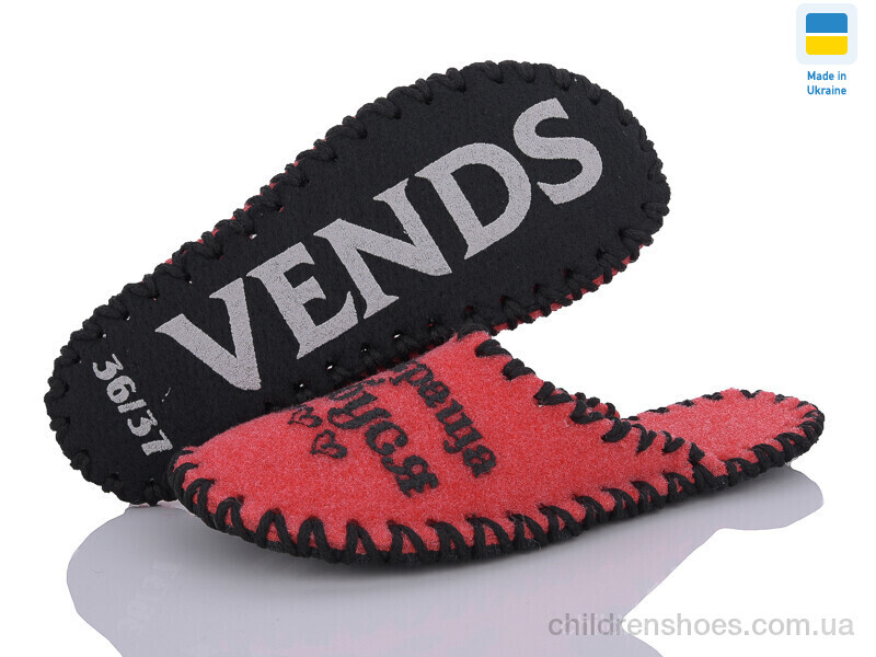 Тапки Vends 162W червоний