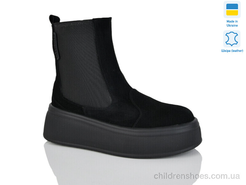 Ботинки 91 чорний з. зима Sali / p. 37-41 / 6пар