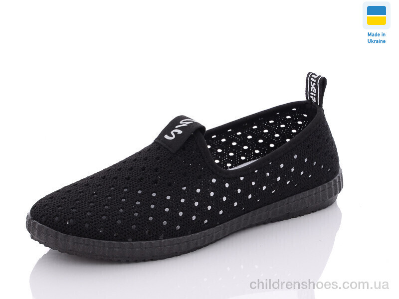 Слипоны No brand 526 чорний old