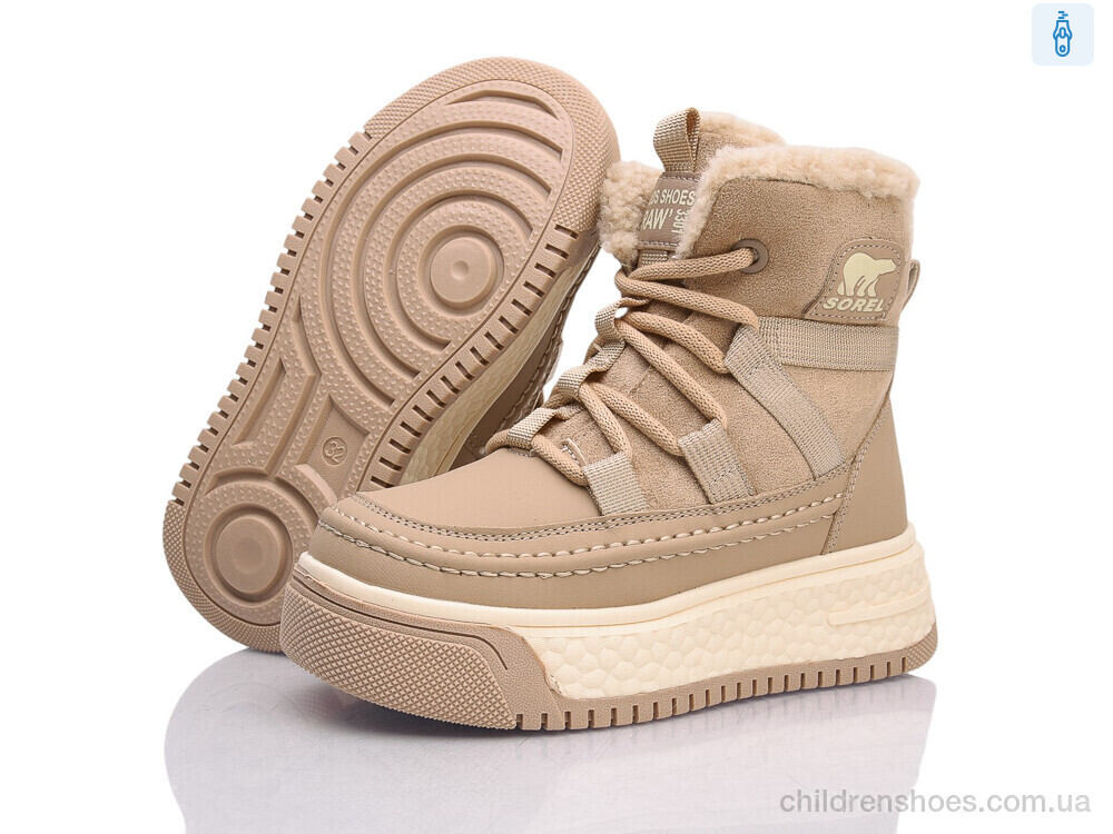Ботинки TC57-2 khaki Clibee-ShoSho / p. 32-37 / 6пар