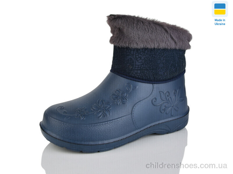 Сапоги из пены Payas Чобіт жін.опушка т.синій