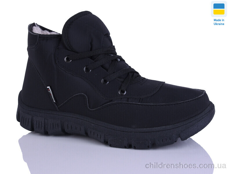 Ботинки No brand 1112 чорний чорна підошва