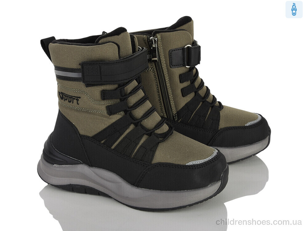 Ботинки MA12 green Clibee-ShoSho / p. 32-37 / 8пар