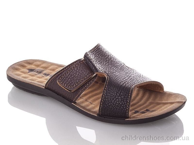 Шлепки детские Demur P5321 black-brown