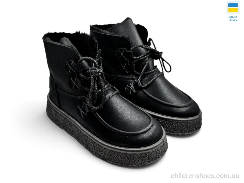 Ботинки 1901 чорний Rai shoes / p. 37-41 / 8пар