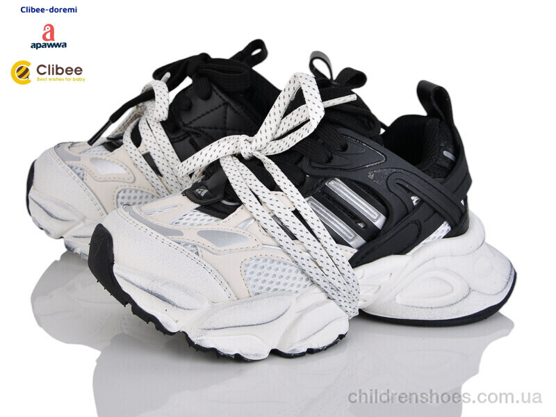 Кроссовки Apawwa N250501 black-white