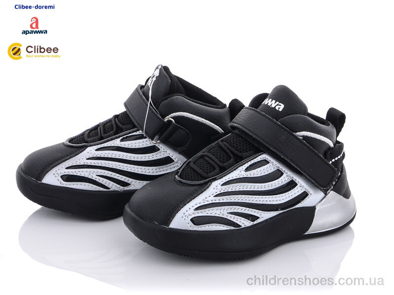 Кроссовки DC41 black-silver Clibee-Doremi / p. 26-30 / 6пар
