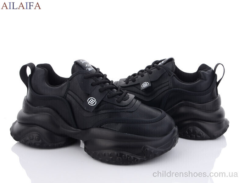 Кроссовки No brand 8112 all black піна