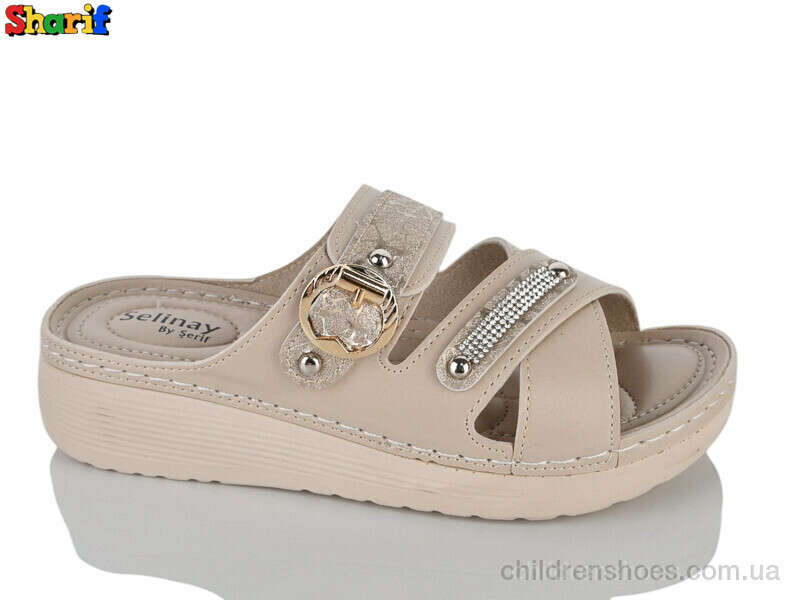 Шлепки женские Selinay 120 беж