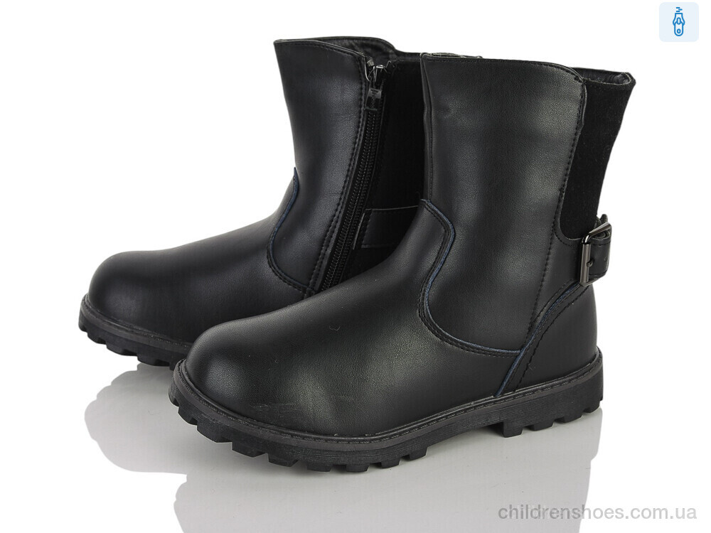 Ботинки H66 black Clibee-ShoSho / p. 31-36 / 6пар