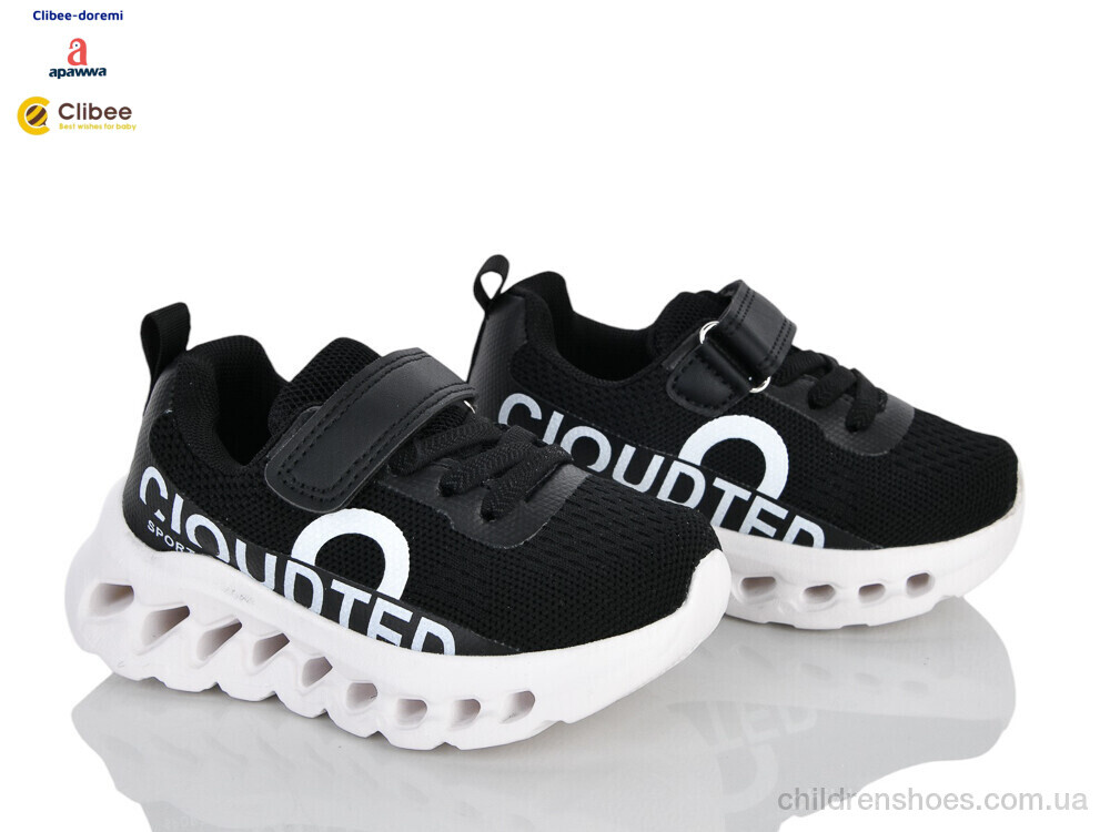 Кроссовки LB3300 black-white Clibee-Doremi / p. 25-30 / 6пар