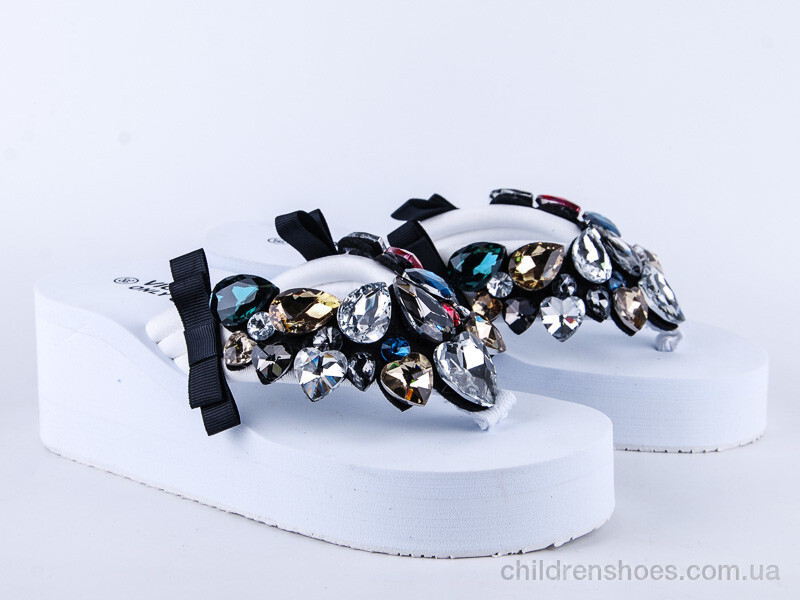 Шлепки женские Violeta 110-1 white уцінка