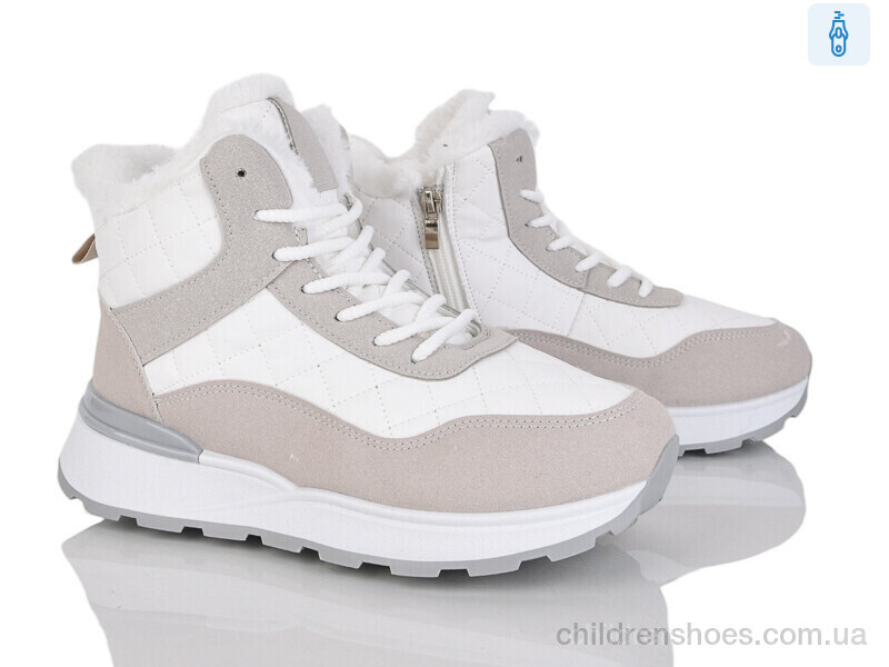 Ботинки No brand 8711 white-grey