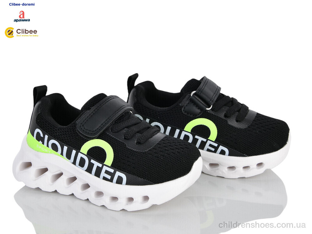 Кроссовки LB3300 black-green Clibee-Doremi / p. 25-30 / 6пар