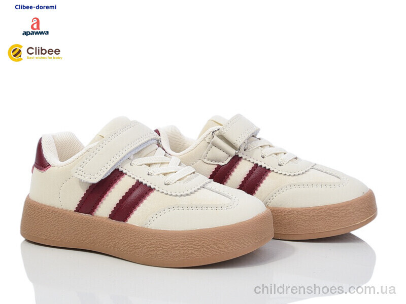 Кроссовки Clibee LB22 beige-wine