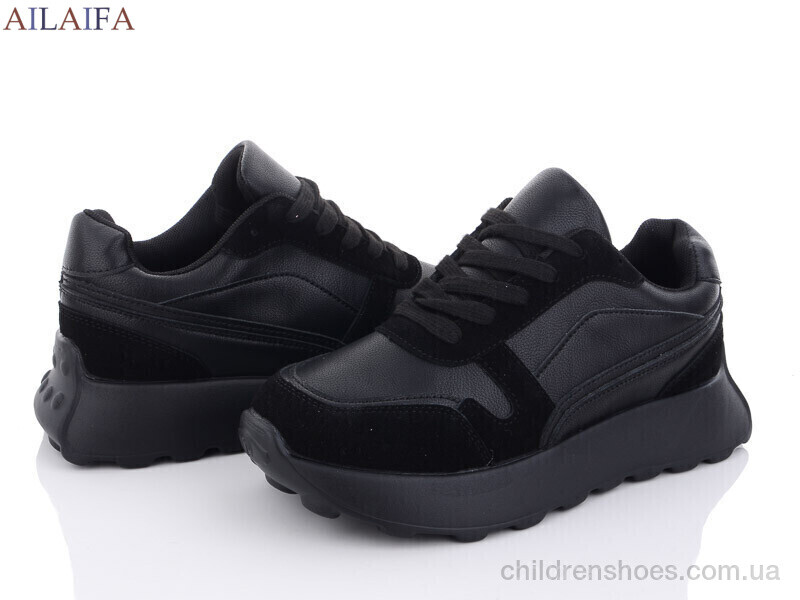 Кроссовки No brand 2399 all black піна