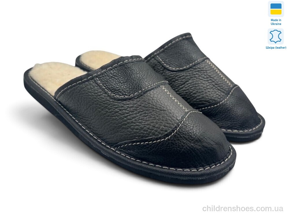 Тапки 002-1 чорно-синій Rai shoes / p. 41-45 / 6пар