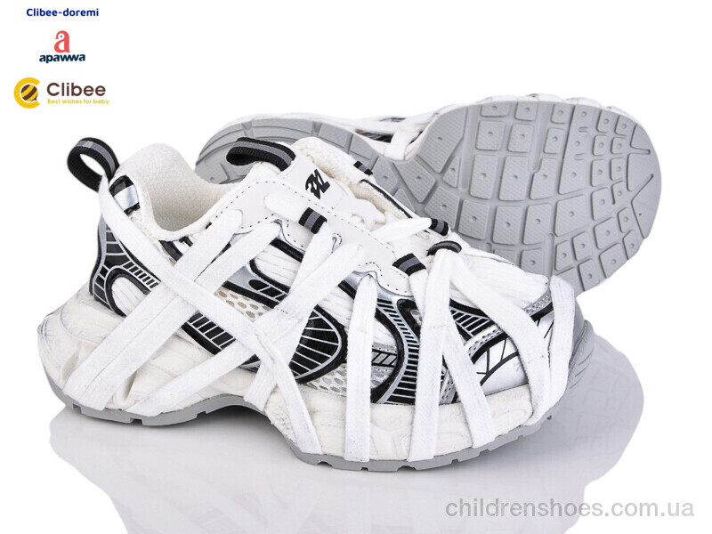 Кроссовки A250521-2 white-grey Clibee-Doremi / p. 31-37 / 7пар