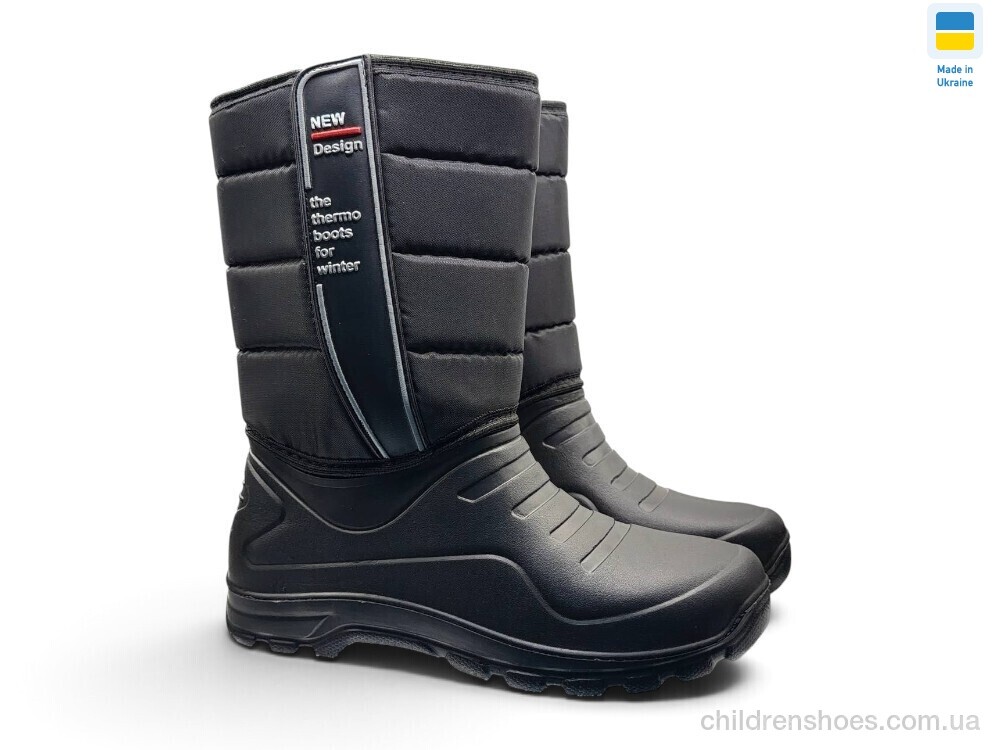 Сапоги из пены СМ337 чорний Rai shoes / p. 41-46 / 8пар