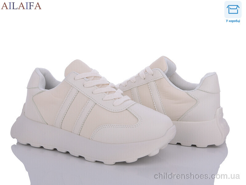 Кроссовки No brand 2393 beige піна