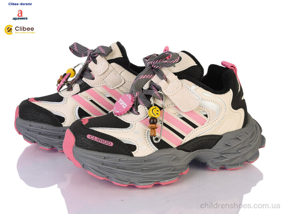 Кроссовки A925087 beige-pink Clibee-Doremi / p. 32-37 / 6пар