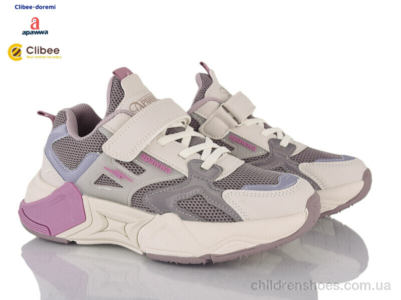 Кроссовки Apawwa G1836 beige-purple