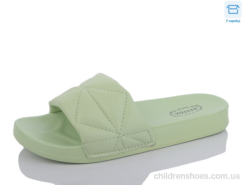 Шлепки женские AISIDA X42-6 green