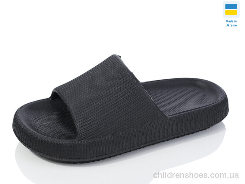 Шлепки N88 чорний Lot Shoes / p. 36-41 / 6пар