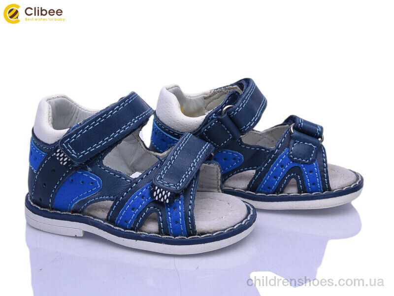 Сандалии Clibee F267 d.blue-white (17р)