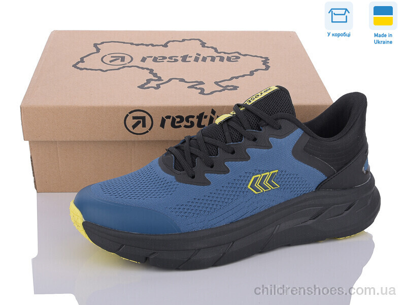Кроссовки Restime EML24028 navy-yellow