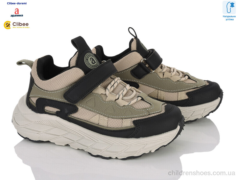 Кроссовки ABQ5233 khaki Clibee-Doremi / p. 32-37 / 8пар
