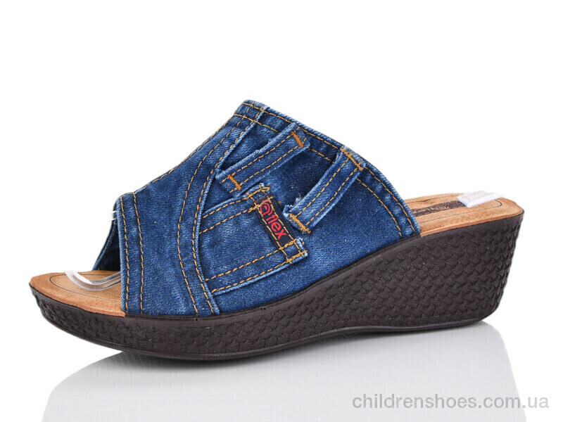 Шлепки женские Flex 0001-2 синій