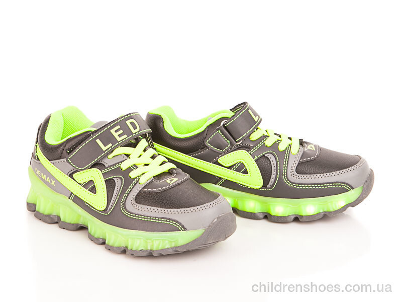 Кроссовки Demax D8066-3 green-grey