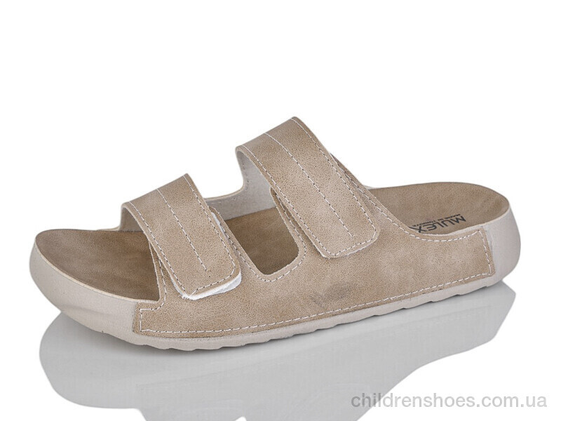 Шлепки женские Mulex 011 бежевий