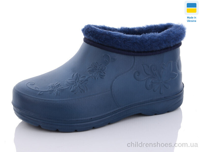 Галоши Payas Квітка хутро т.синій
