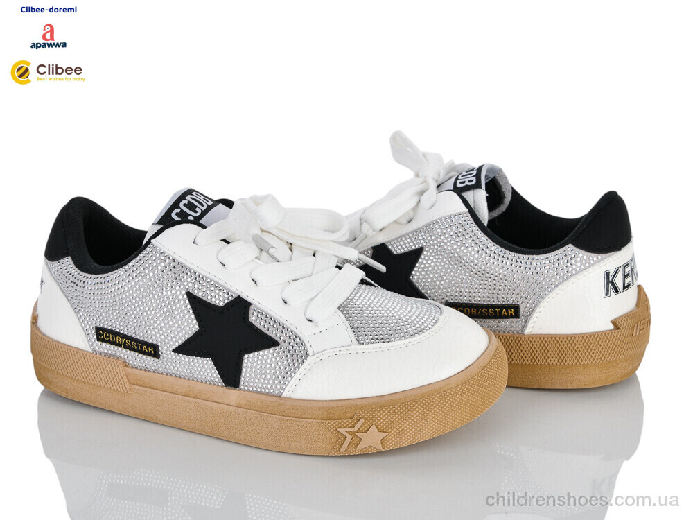 Кроссовки ABC261096-1 white-black Clibee-Doremi / p. 31-37 / 7пар