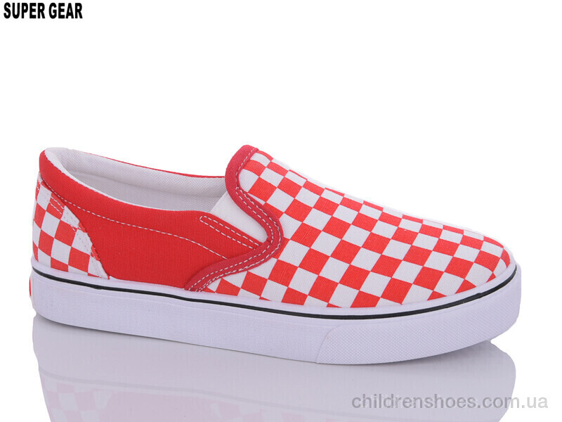 Слипоны No brand AF02 red