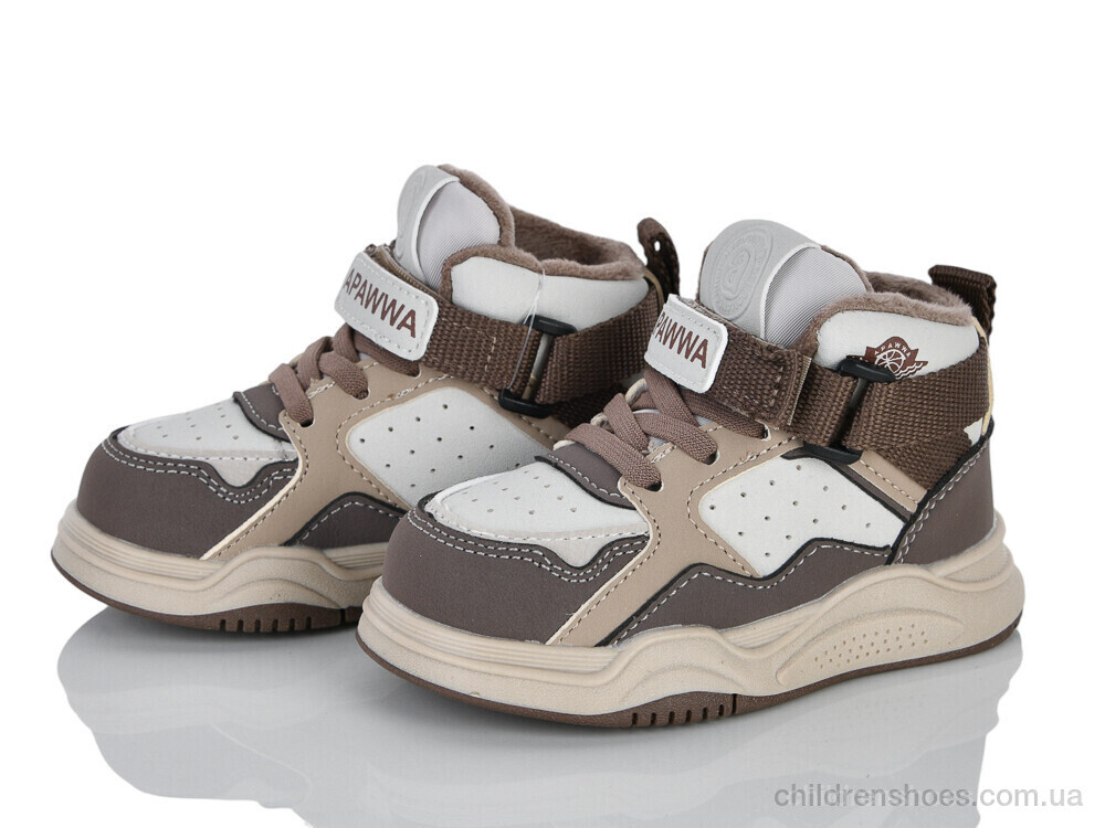 Кроссовки ABQ1971P-1 beige-coffee Clibee-ShoSho / p. 21-25 / 6пар