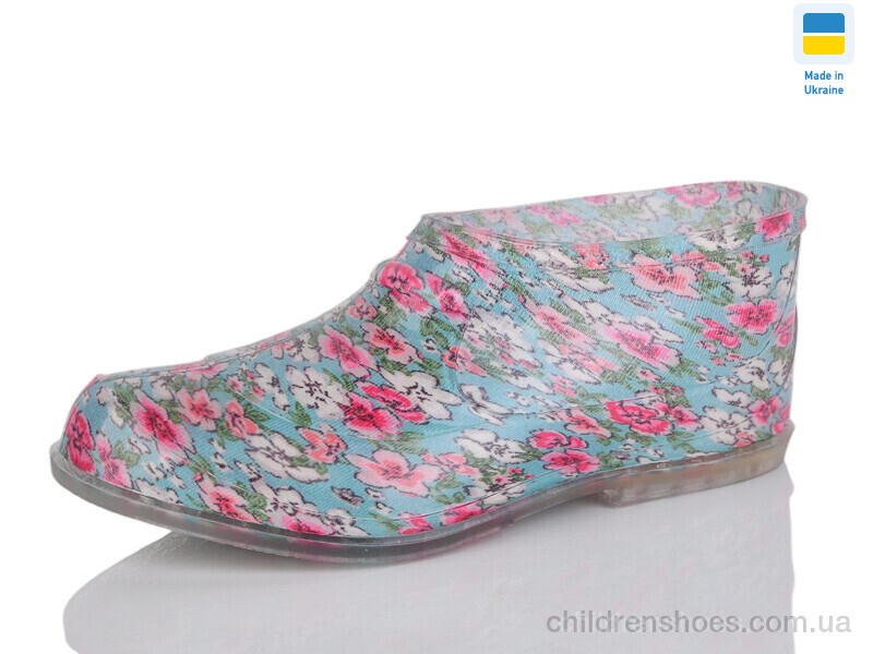 Галоши No brand Галош квітка силікон бірюзовий