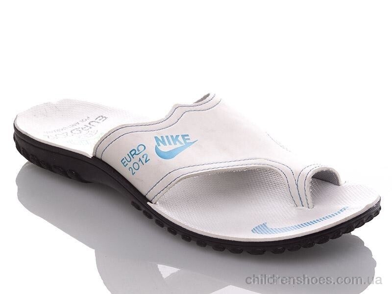 Шлепки Demur MN white-blue P