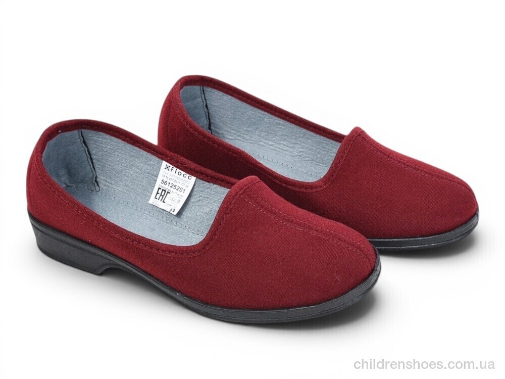 Тапки 56125201 бордовий Rai shoes / p. 36-41 / 6пар