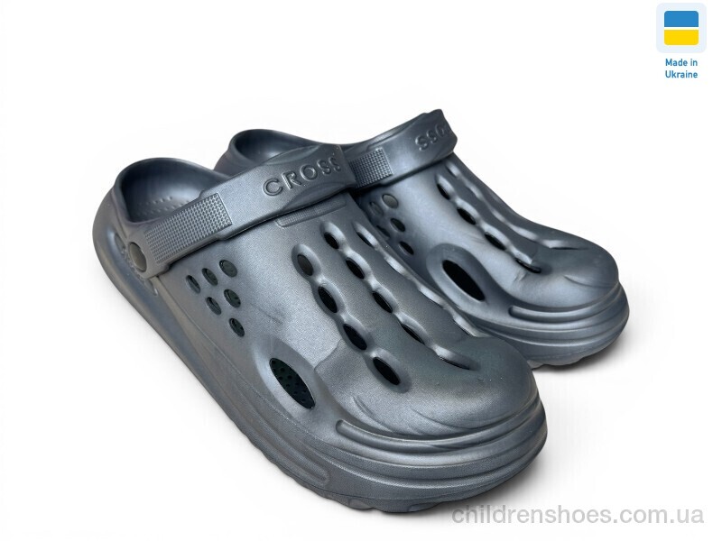 Кроксы П026 сірий Rai shoes / p. 36-41 / 6пар