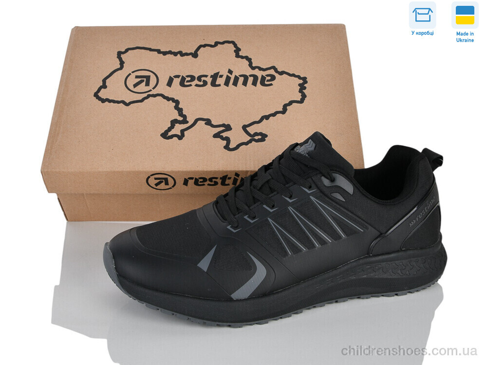 Кроссовки RG026706 black Restime / p. 46-48 / 6пар