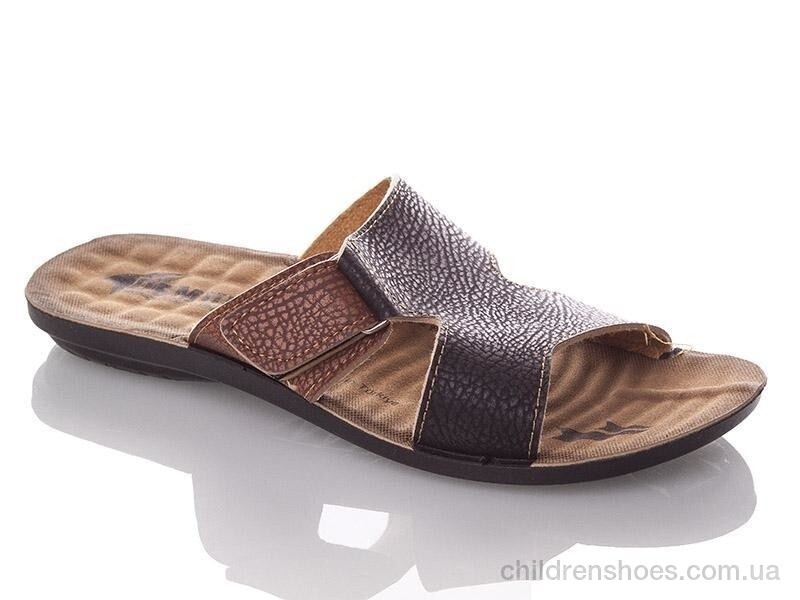 Шлепки детские Demur P5321 black-camel