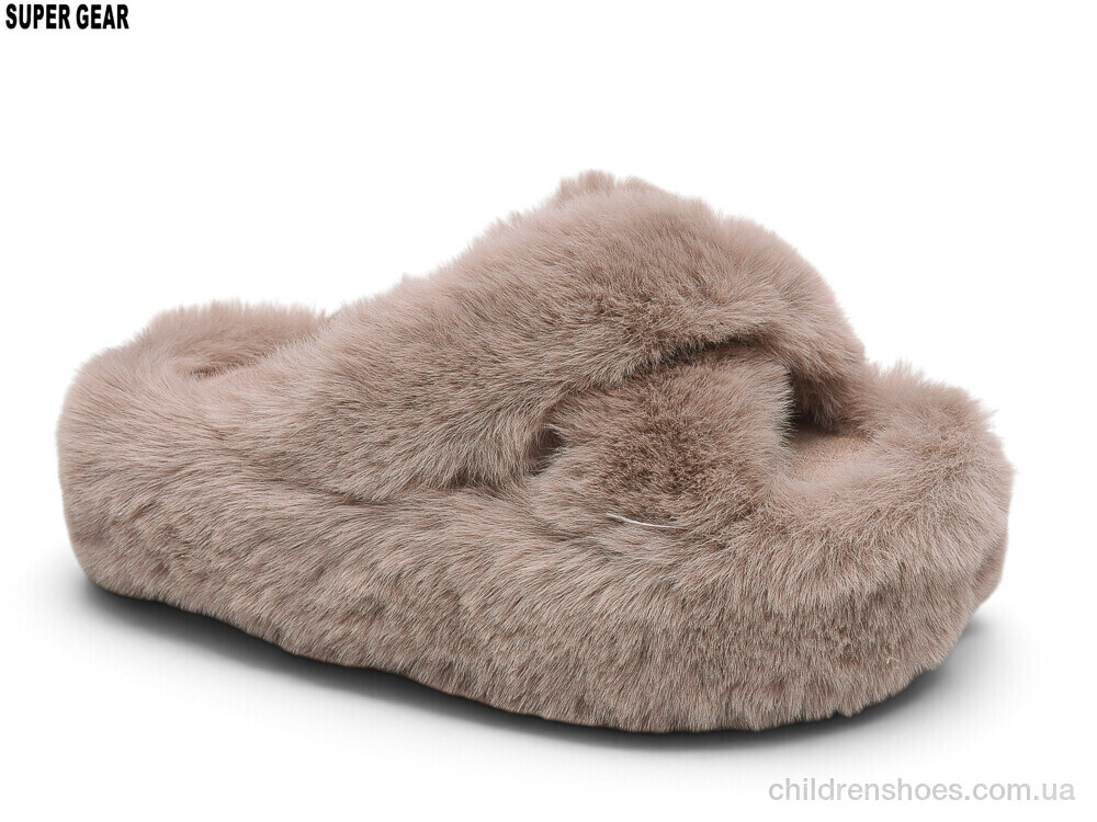 Тапки CA009 brown Super Gear / p. 36-40 / 8пар