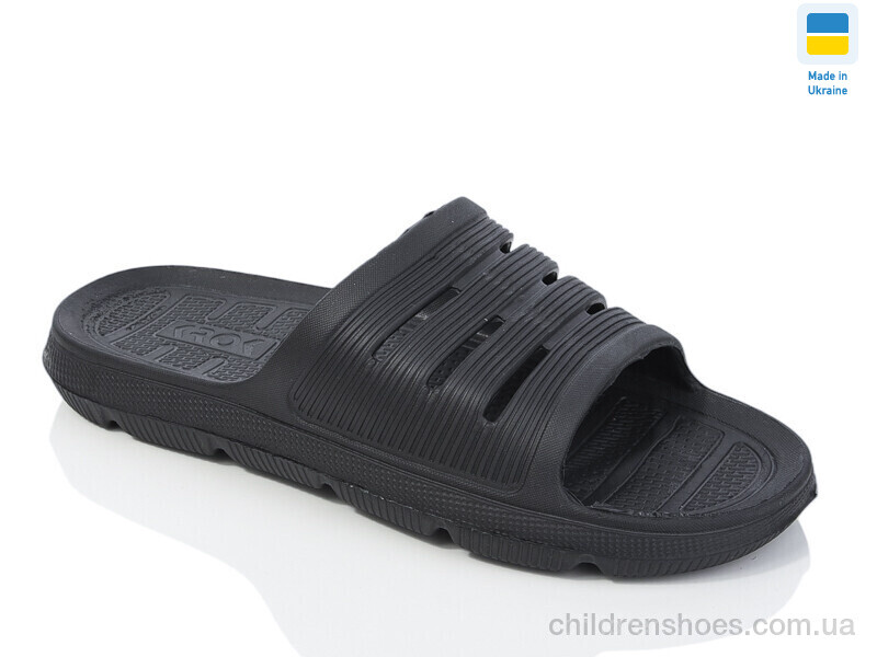 Шлепки N72 чорний Lot Shoes / p. 41-45 / 6пар