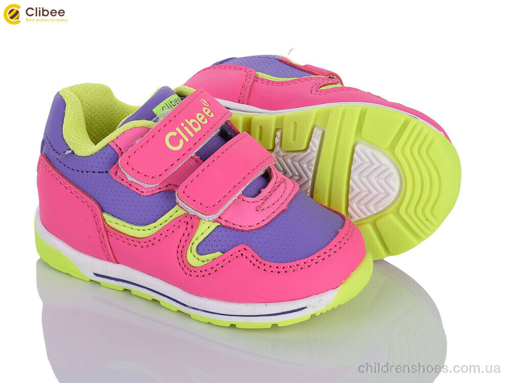 Кроссовки F655 peach-yellow Clibee / p. 19-24 / 6пар