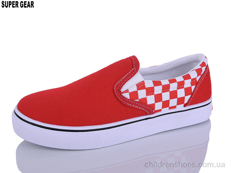 Слипоны No brand 01-222 red