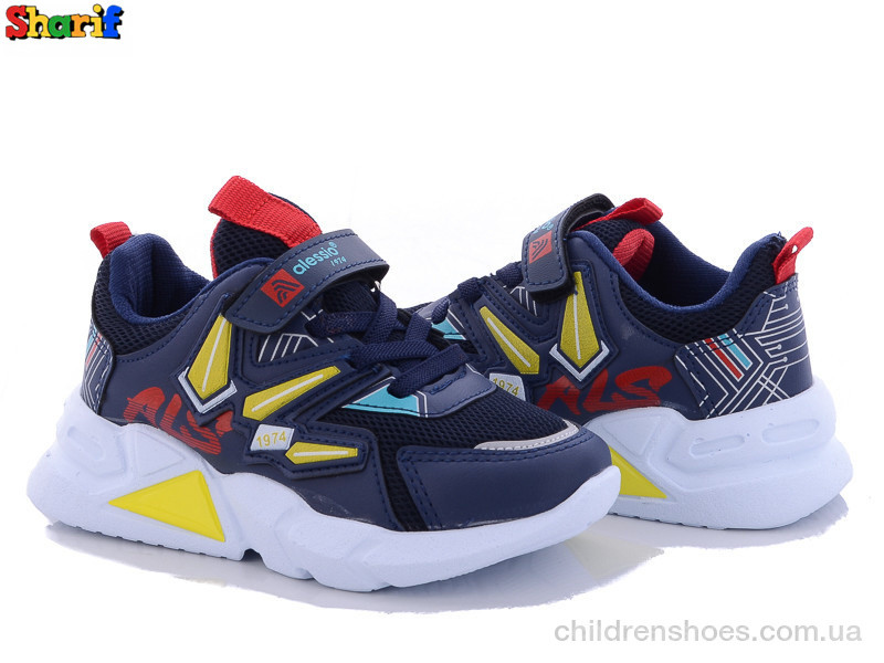 Кроссовки Alessio 049 blue-yellow (26-30)